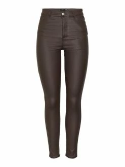 Καλύτερες κριτικές για 🔥 Vero Moda Curve Γυναίκες Υφασμάτινα Παντελόνια Παντελόνι υφασμάτινο Sophia 10281185 Καφέ Skinny Fit 🤩