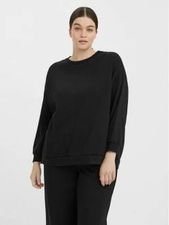 Νέος 🥰 Vero Moda Curve Γυναίκες Μπλούζες Μπλούζα Ea 10273013 Μαύρο Regular Fit 🧨