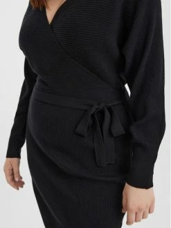 Ολοκαίνουργιο ✨ Vero Moda Curve Γυναίκες Πλεκτά Φορέματα Φόρεμα υφασμάτινο Hollyrem 10277176 Μαύρο Regular Fit ⌛ -Εκπτώσεις μαγιό Calvin Klein unnamed file 1108