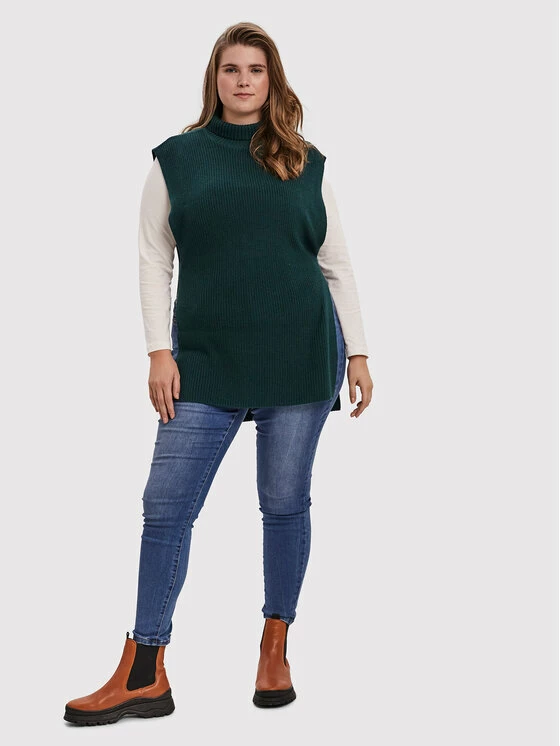 Best Pirce ❤️ Vero Moda Curve Γυναίκες Γιλέκα Γιλέκο Myrna 10252749 Πράσινο Regular Fit 💯 2 Best Pirce ❤️ Vero Moda Curve Γυναίκες Γιλέκα Γιλέκο Myrna 10252749 Πράσινο Regular Fit 💯 - Image 2