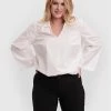 Συμφωνίες 👏 Vero Moda Curve Γυναίκες Μπλουζάκια Μπλουζάκι Bente 10259017 Λευκό Loose Fit 👍