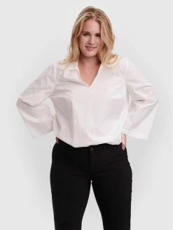 Συμφωνίες 👏 Vero Moda Curve Γυναίκες Μπλουζάκια Μπλουζάκι Bente 10259017 Λευκό Loose Fit 👍