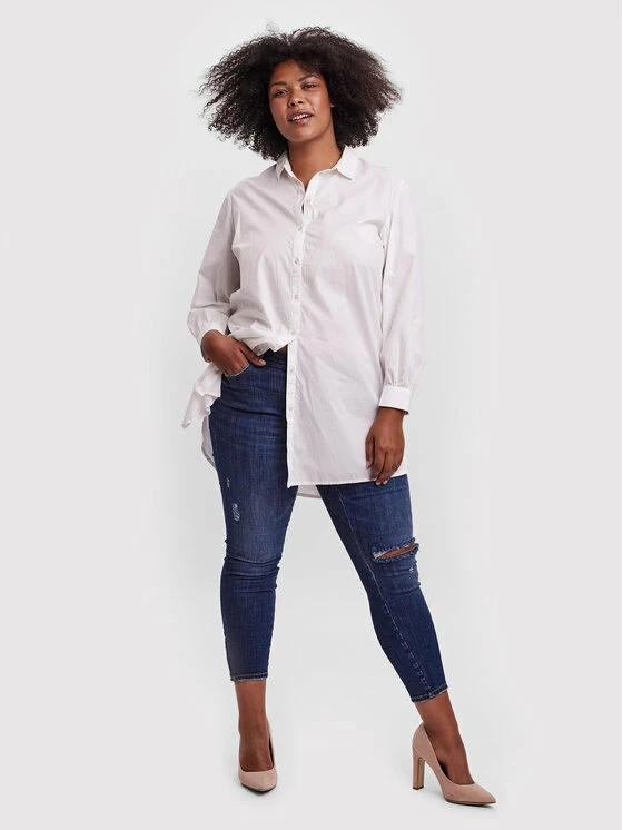 Φτηνός 👍 Vero Moda Curve Γυναίκες Casual Πουκάμισα Πουκάμισο Bente 10259019 Λευκό Loose Fit 🌟 2 Φτηνός 👍 Vero Moda Curve Γυναίκες Casual Πουκάμισα Πουκάμισο Bente 10259019 Λευκό Loose Fit 🌟 - Image 2