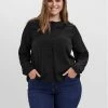 Αγορά 😉 Vero Moda Curve Γυναίκες Casual Πουκάμισα Πουκάμισο Manny 10259341 Μαύρο Regular Fit 😉