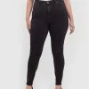 Τοπ 10 👍 Vero Moda Curve Γυναίκες Τζιν Sophia 10256520 Μαύρο Skinny Fit 🤩