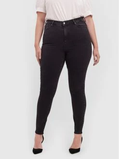 Τοπ 10 👍 Vero Moda Curve Γυναίκες Τζιν Sophia 10256520 Μαύρο Skinny Fit 🤩