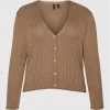 Αγορά 🧨 Vero Moda Curve Γυναίκες Ζακέτες Ζακέτα Bree 10256070 Καφέ Regular Fit 😉