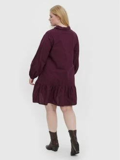 Flash Sale 😍 Vero Moda Curve Γυναίκες Φορέματα σε Στυλ Πουκάμισο & Σεμιζιέ Φόρεμα πουκάμισο Abby 10252780 Μπορντό Regular Fit ⌛ -Εκπτώσεις μαγιό Calvin Klein unnamed file 1208