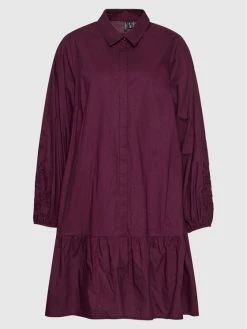 Flash Sale 😍 Vero Moda Curve Γυναίκες Φορέματα σε Στυλ Πουκάμισο & Σεμιζιέ Φόρεμα πουκάμισο Abby 10252780 Μπορντό Regular Fit ⌛ -Εκπτώσεις μαγιό Calvin Klein unnamed file 1210