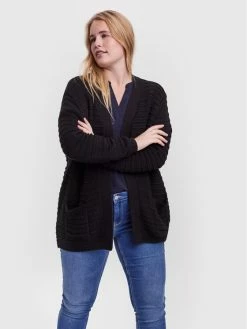 Καλύτερη πώληση 👏 Vero Moda Curve Γυναίκες Ζακέτες Ζακέτα Stila 10252752 Μαύρο Regular Fit 🔥