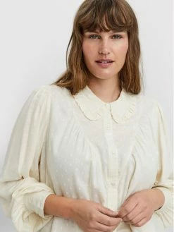 Κουπόνι 🧨 Vero Moda Curve Γυναίκες Casual Πουκάμισα Πουκάμισο Nanna 10251637 Μπεζ Loose Fit 😀 -Εκπτώσεις μαγιό Calvin Klein unnamed file 1264