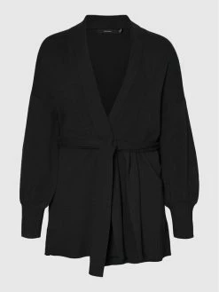 Το φθηνότερο 👏 Vero Moda Curve Γυναίκες Ζακέτες Ζακέτα Tabaya 10235431 Μαύρο Regular Fit ⭐