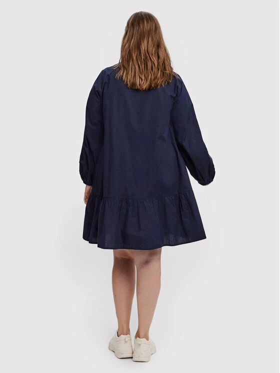 Best Pirce 🥰 Vero Moda Curve Γυναίκες Φορέματα σε Στυλ Πουκάμισο & Σεμιζιέ Φόρεμα πουκάμισο Abby 10252780 Σκούρο μπλε Regular Fit 🎉 3 Best Pirce 🥰 Vero Moda Curve Γυναίκες Φορέματα σε Στυλ Πουκάμισο & Σεμιζιέ Φόρεμα πουκάμισο Abby 10252780 Σκούρο μπλε Regular Fit 🎉 - Image 3