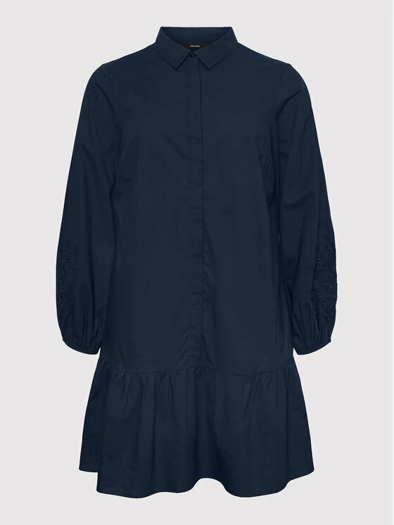 Best Pirce 🥰 Vero Moda Curve Γυναίκες Φορέματα σε Στυλ Πουκάμισο & Σεμιζιέ Φόρεμα πουκάμισο Abby 10252780 Σκούρο μπλε Regular Fit 🎉 6 Best Pirce 🥰 Vero Moda Curve Γυναίκες Φορέματα σε Στυλ Πουκάμισο & Σεμιζιέ Φόρεμα πουκάμισο Abby 10252780 Σκούρο μπλε Regular Fit 🎉 - Image 6