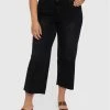 Best Pirce 🔔 Vero Moda Curve Γυναίκες Τζιν Alisia 10264255 Μαύρο Wide Leg 😉