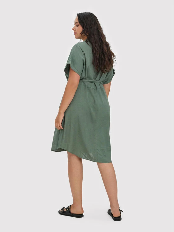 ΧΟΝΔΡΙΚΟ ΕΜΠΟΡΙΟ 👍 Vero Moda Curve Γυναίκες Καθημερινά Φορέματα Φόρεμα καθημερινό Lailah 10266754 Πράσινο Regular Fit 🧨 3 ΧΟΝΔΡΙΚΟ ΕΜΠΟΡΙΟ 👍 Vero Moda Curve Γυναίκες Καθημερινά Φορέματα Φόρεμα καθημερινό Lailah 10266754 Πράσινο Regular Fit 🧨 - Image 3