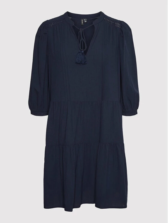 Κουπόνι ✔️ Vero Moda Curve Γυναίκες Καθημερινά Φορέματα Φόρεμα καθημερινό Pretty 10273797 Σκούρο μπλε Regular Fit ⭐ 3 Κουπόνι ✔️ Vero Moda Curve Γυναίκες Καθημερινά Φορέματα Φόρεμα καθημερινό Pretty 10273797 Σκούρο μπλε Regular Fit ⭐ - Image 3