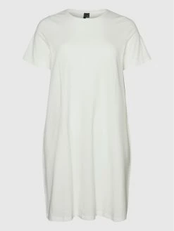 Η καλύτερη συμφωνία 🎉 Vero Moda Curve Γυναίκες Καθημερινά Φορέματα Φόρεμα καθημερινό Rosalyn 10267089 Λευκό Regular Fit 🔔