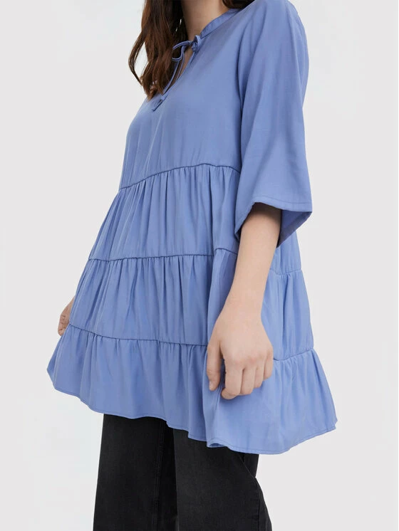 Κουπόνι 😉 Vero Moda Curve Γυναίκες Τουνίκ Kenia 10266952 Μπλε Regular Fit 🔥 4 Κουπόνι 😉 Vero Moda Curve Γυναίκες Τουνίκ Kenia 10266952 Μπλε Regular Fit 🔥 - Image 4