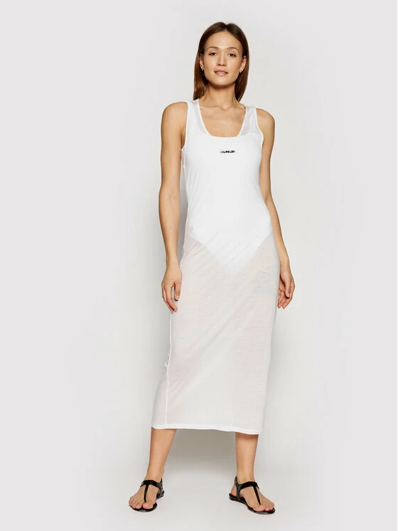 Εκπτωση ✨ Calvin Klein Swimwear Γυναίκες Ρούχα Παραλίας Φόρεμα παραλίας KW0KW01355 Λευκό Regular Fit ✔️ 1 Εκπτωση ✨ Calvin Klein Swimwear Γυναίκες Ρούχα Παραλίας Φόρεμα παραλίας KW0KW01355 Λευκό Regular Fit ✔️