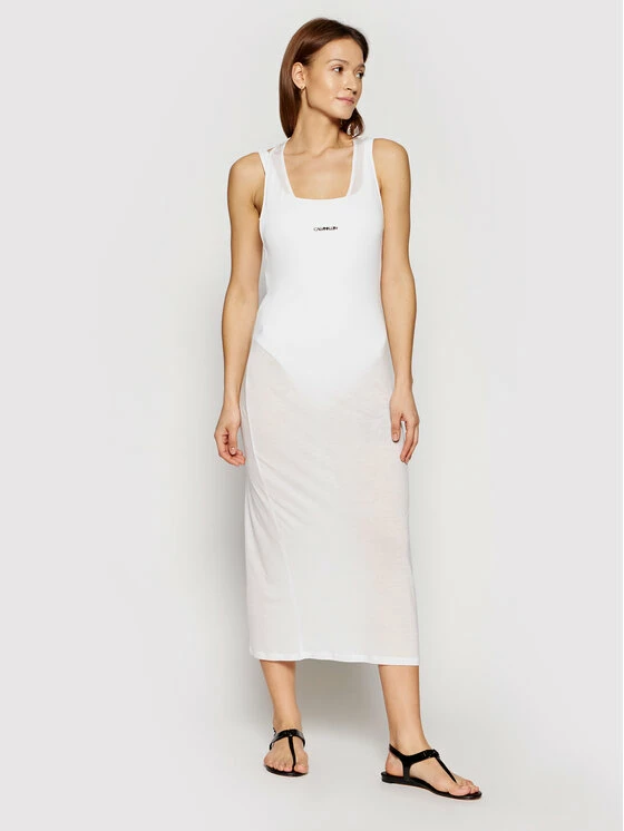 Εκπτωση ✨ Calvin Klein Swimwear Γυναίκες Ρούχα Παραλίας Φόρεμα παραλίας KW0KW01355 Λευκό Regular Fit ✔️ 2 Εκπτωση ✨ Calvin Klein Swimwear Γυναίκες Ρούχα Παραλίας Φόρεμα παραλίας KW0KW01355 Λευκό Regular Fit ✔️ - Image 2