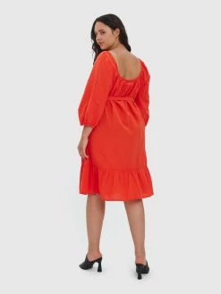 ΧΟΝΔΡΙΚΟ ΕΜΠΟΡΙΟ ❤️ Vero Moda Curve Γυναίκες Καθημερινά Φορέματα Φόρεμα καθημερινό Giana 10266024 Κόκκινο Regular Fit ⭐ -Εκπτώσεις μαγιό Calvin Klein unnamed file 1420