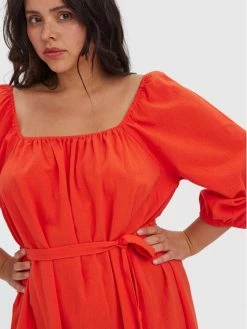 ΧΟΝΔΡΙΚΟ ΕΜΠΟΡΙΟ ❤️ Vero Moda Curve Γυναίκες Καθημερινά Φορέματα Φόρεμα καθημερινό Giana 10266024 Κόκκινο Regular Fit ⭐ -Εκπτώσεις μαγιό Calvin Klein unnamed file 1421