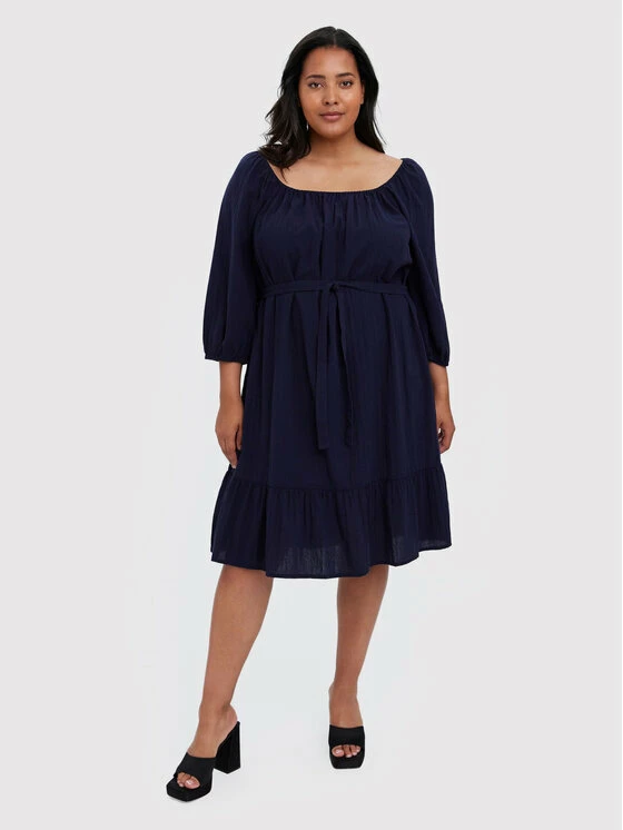 Κουπόνι ❤️ Vero Moda Curve Γυναίκες Καθημερινά Φορέματα Φόρεμα καθημερινό Giana 10266024 Σκούρο μπλε Regular Fit 💯 1 Κουπόνι ❤️ Vero Moda Curve Γυναίκες Καθημερινά Φορέματα Φόρεμα καθημερινό Giana 10266024 Σκούρο μπλε Regular Fit 💯