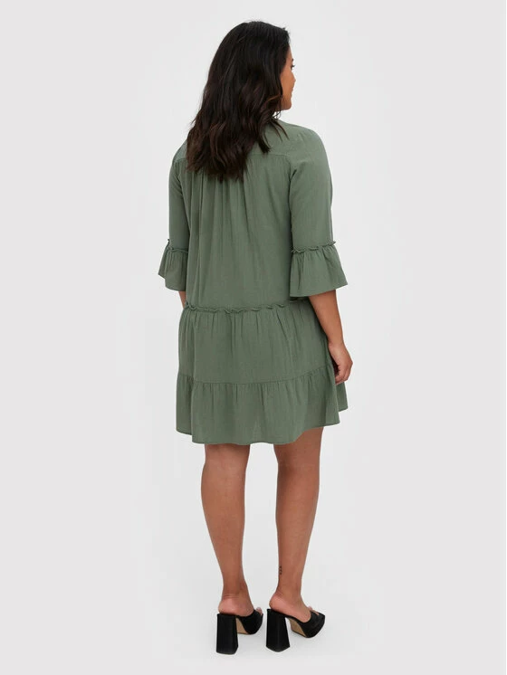 Πολύ καλή προσφορά 🌟 Vero Moda Curve Γυναίκες Καθημερινά Φορέματα Φόρεμα καθημερινό Giana 10266024 Πράσινο Regular Fit 😉 3 Πολύ καλή προσφορά 🌟 Vero Moda Curve Γυναίκες Καθημερινά Φορέματα Φόρεμα καθημερινό Giana 10266024 Πράσινο Regular Fit 😉 - Image 3