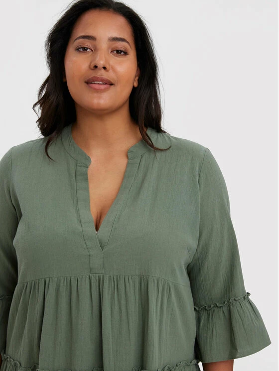 Πολύ καλή προσφορά 🌟 Vero Moda Curve Γυναίκες Καθημερινά Φορέματα Φόρεμα καθημερινό Giana 10266024 Πράσινο Regular Fit 😉 4 Πολύ καλή προσφορά 🌟 Vero Moda Curve Γυναίκες Καθημερινά Φορέματα Φόρεμα καθημερινό Giana 10266024 Πράσινο Regular Fit 😉 - Image 4