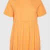 Εκπτωση ⌛ Vero Moda Curve Γυναίκες Καθημερινά Φορέματα Φόρεμα καθημερινό Dixie 10263981 Πορτοκαλί Regular Fit ✔️