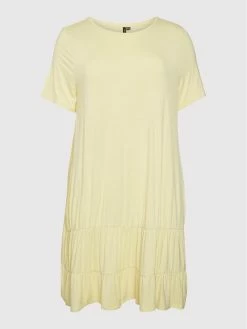 Εξοδος ⭐ Vero Moda Curve Γυναίκες Καθημερινά Φορέματα Φόρεμα καθημερινό Hannah 10263960 Κίτρινο Regular Fit 🌟