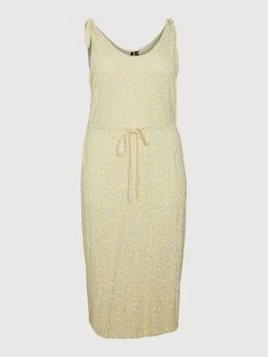 Εξοδος 🛒 Vero Moda Curve Γυναίκες Καλοκαιρινά Φορέματα Φόρεμα καλοκαιρινό Emilie 10263957 Κίτρινο Regular Fit 🧨