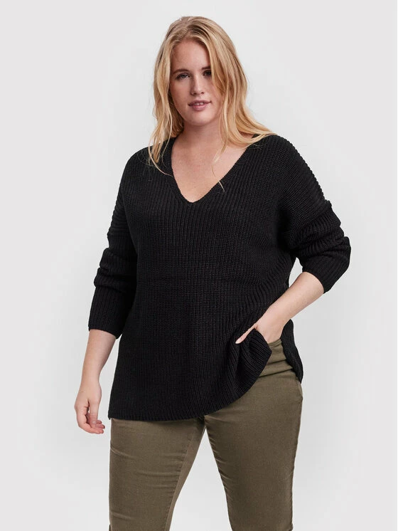 Flash Sale 🌟 Vero Moda Curve Γυναίκες Πουλόβερ Lea 10252754 Μαύρο Regular Fit 🔥 1 Flash Sale 🌟 Vero Moda Curve Γυναίκες Πουλόβερ Lea 10252754 Μαύρο Regular Fit 🔥