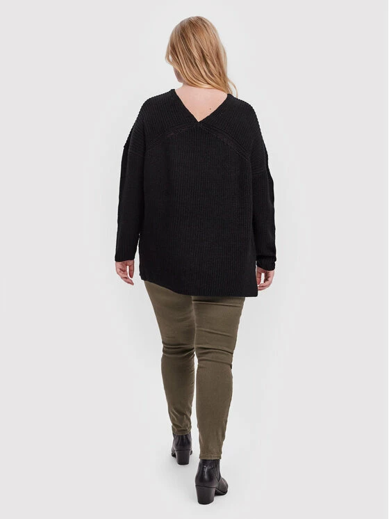 Flash Sale 🌟 Vero Moda Curve Γυναίκες Πουλόβερ Lea 10252754 Μαύρο Regular Fit 🔥 3 Flash Sale 🌟 Vero Moda Curve Γυναίκες Πουλόβερ Lea 10252754 Μαύρο Regular Fit 🔥 - Image 3
