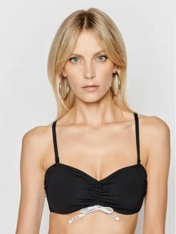 Κουπόνι 👍 Calvin Klein Swimwear Γυναίκες Μπικίνι πάνω μέρος Bandeau KW0KW01307 Μαύρο 👏