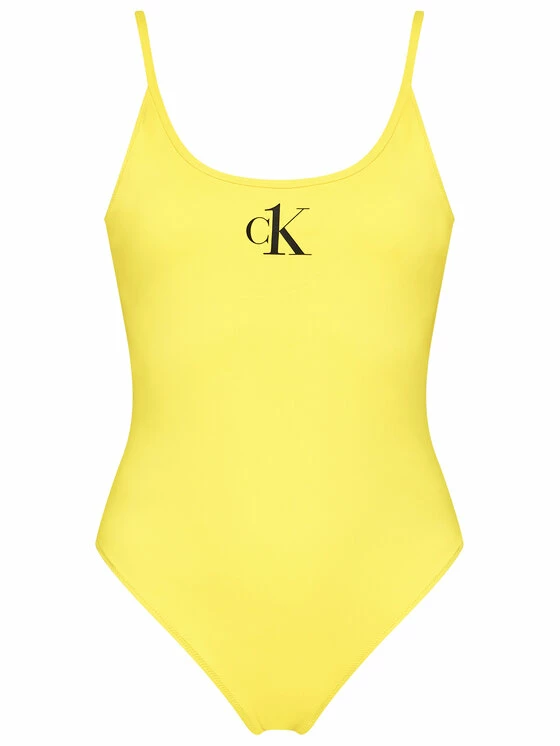 Προϋπολογισμός 🌟 Calvin Klein Swimwear Γυναίκες Ολόσωμα Μαγιό Μαγιό Scoop Back KW0KW01341 Κίτρινο 👍 4 Προϋπολογισμός 🌟 Calvin Klein Swimwear Γυναίκες Ολόσωμα Μαγιό Μαγιό Scoop Back KW0KW01341 Κίτρινο 👍 - Image 4