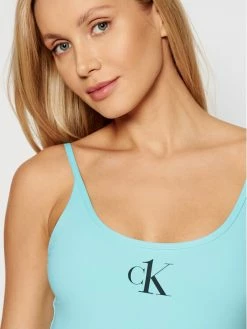ΧΟΝΔΡΙΚΟ ΕΜΠΟΡΙΟ 🔥 Calvin Klein Swimwear Γυναίκες Ολόσωμα Μαγιό Μαγιό Scoop Back KW0KW01341 Μπλε 👏 -Εκπτώσεις μαγιό Calvin Klein unnamed file 262