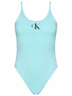 ΧΟΝΔΡΙΚΟ ΕΜΠΟΡΙΟ 🔥 Calvin Klein Swimwear Γυναίκες Ολόσωμα Μαγιό Μαγιό Scoop Back KW0KW01341 Μπλε 👏 -Εκπτώσεις μαγιό Calvin Klein unnamed file 263