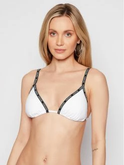 Συμφωνίες 🤩 Calvin Klein Swimwear Γυναίκες Μπικίνι πάνω μέρος KW0KW01272 Λευκό ⌛