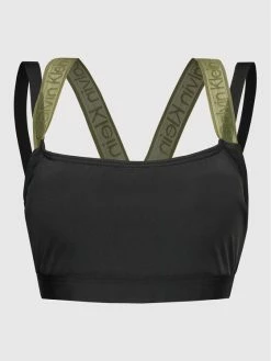 Νέος 👍 Calvin Klein Swimwear Γυναίκες Μπικίνι πάνω μέρος KW0KW01830 Μαύρο 🥰