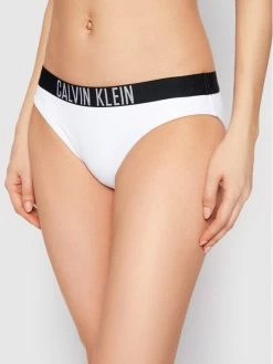 Νέος ⭐ Calvin Klein Swimwear Γυναίκες Μπικίνι κάτω μέρος KW0KW01233 Λευκό 🥰