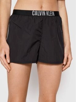Προώθηση 🔥 Calvin Klein Swimwear Γυναίκες Ρούχα Παραλίας Σορτς παραλίας KW0KW01777 Μαύρο Regular Fit 🎉
