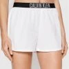 ΧΟΝΔΡΙΚΟ ΕΜΠΟΡΙΟ 💯 Calvin Klein Swimwear Γυναίκες Ρούχα Παραλίας Σορτς παραλίας KW0KW01777 Λευκό Regular Fit 🤩