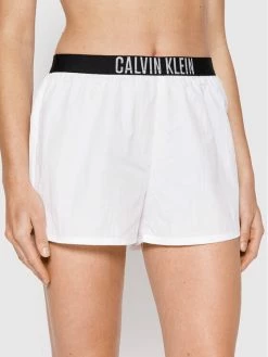 ΧΟΝΔΡΙΚΟ ΕΜΠΟΡΙΟ 💯 Calvin Klein Swimwear Γυναίκες Ρούχα Παραλίας Σορτς παραλίας KW0KW01777 Λευκό Regular Fit 🤩