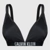 Προώθηση ⌛ Calvin Klein Swimwear Γυναίκες Μπικίνι πάνω μέρος Triangle-Rp-Plus KW0KW01834 Μαύρο 😍