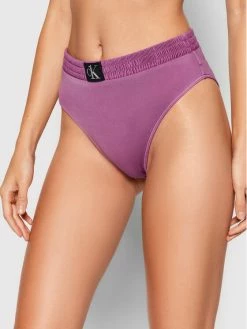 Flash Sale 😀 Calvin Klein Swimwear Γυναίκες Μπικίνι κάτω μέρος Authentic KW0KW01487 Μωβ ⌛