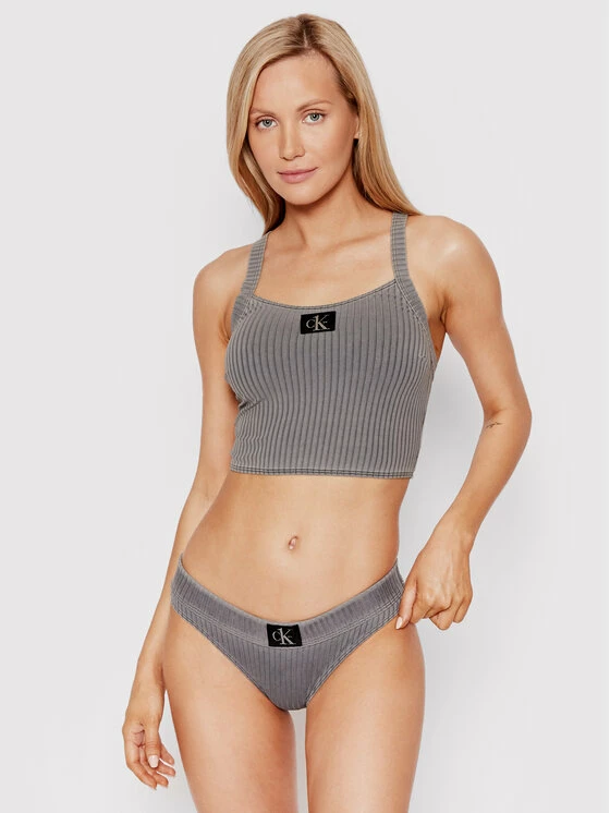 Τοπ 10 💯 Calvin Klein Swimwear Γυναίκες Μπικίνι κάτω μέρος KW0KW01719 Γκρι ⭐ 2 Τοπ 10 💯 Calvin Klein Swimwear Γυναίκες Μπικίνι κάτω μέρος KW0KW01719 Γκρι ⭐ - Image 2