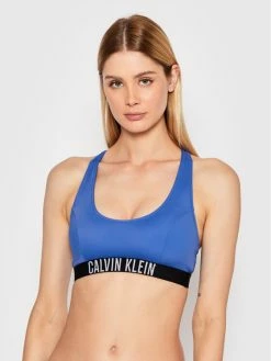 Συμφωνίες 🥰 Calvin Klein Swimwear Γυναίκες Μπικίνι πάνω μέρος KW0KW01839 Μπλε 🔔