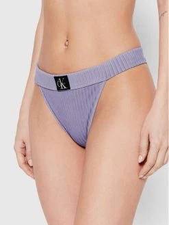 Ολοκαίνουργιο 👍 Calvin Klein Swimwear Γυναίκες Μπικίνι κάτω μέρος Cheeky KW0KW01718 Μωβ 💯